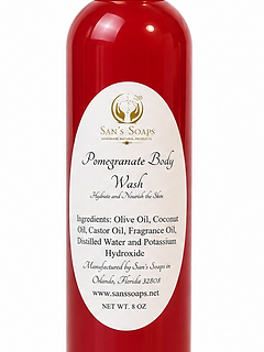Pomegranate Body Wash | San's Soaps