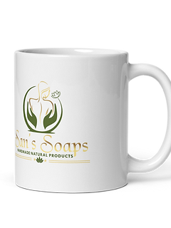 White Glossy Mug | San's Soaps
